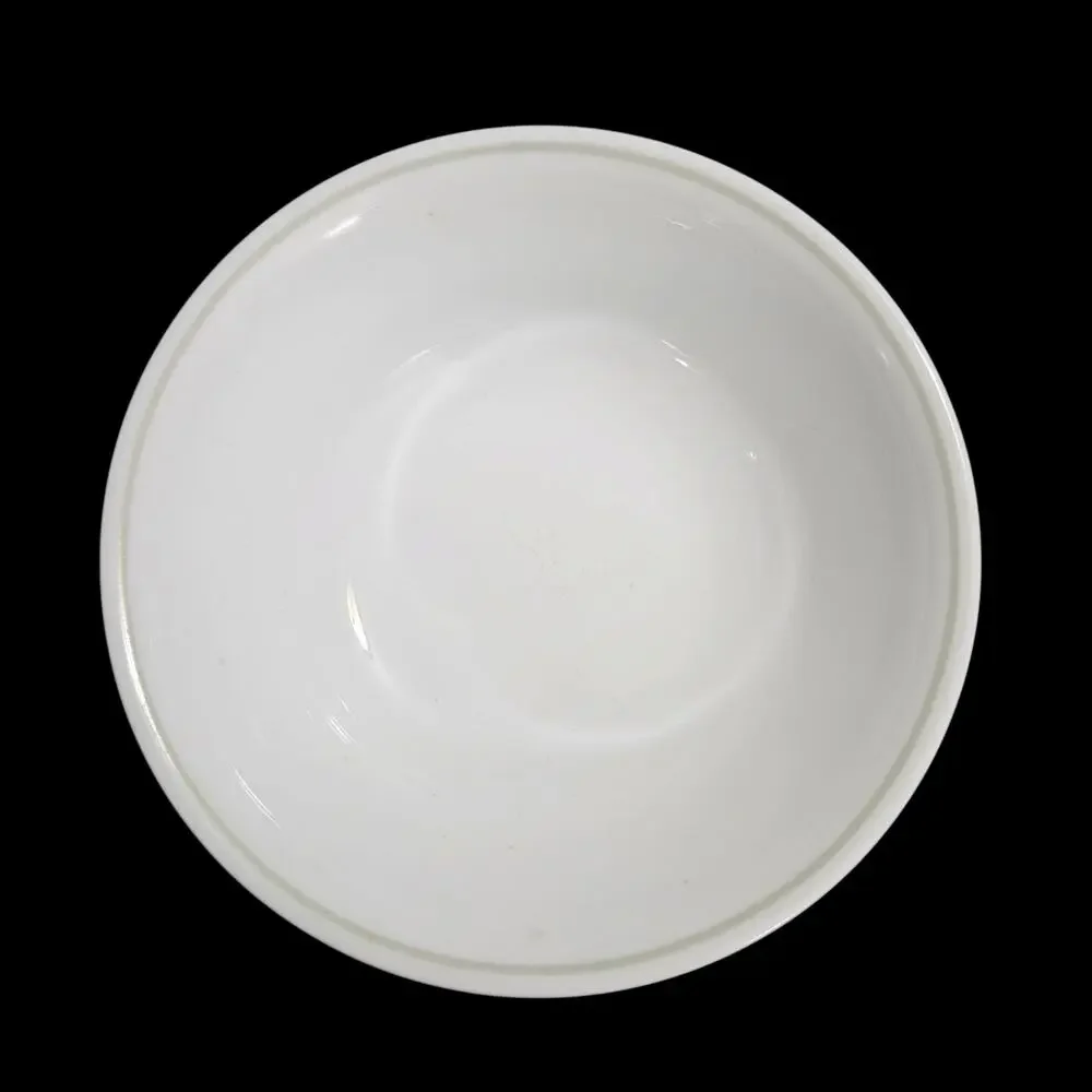 Corelle Gray Stripe Cereal Soup Bowls Set of 3 White Vitrelle 6.25